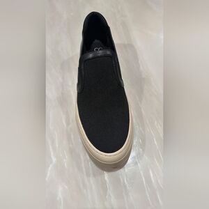 Casual Black Slip-On Women's Sneakers